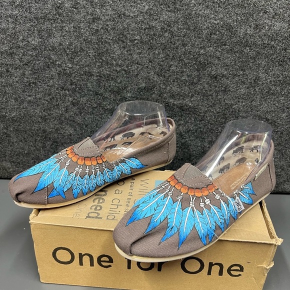 Toms Classic Alpargata “Feathers” Women’s Shoe Size 8.5 - Picture 8 of 12